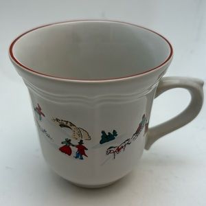 Farberware White Christmas Mugs (7) by Katherine Babanovsky Vintage